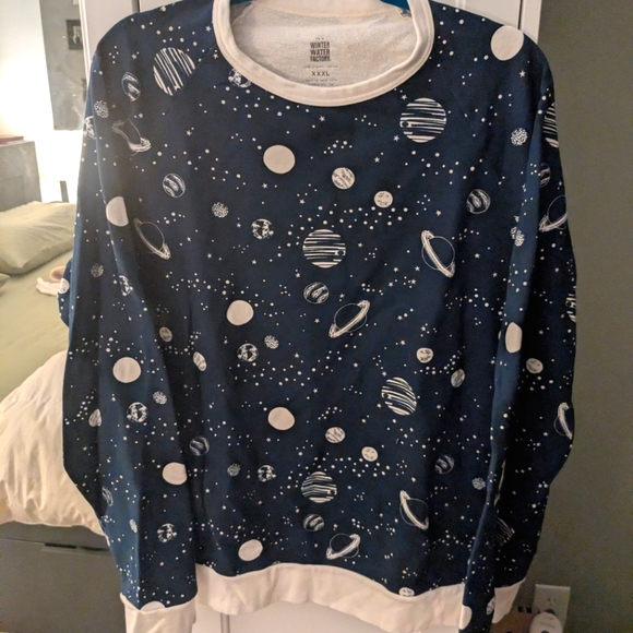 Space Theme Sweatshirt - Picture 1 of 4